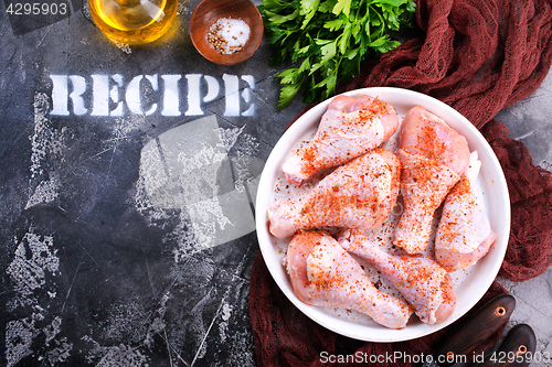 Image of raw chicken legs