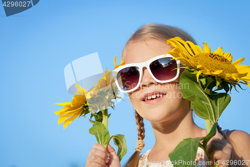 Image of portrait of a beautiful young girl