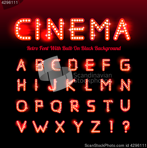 Image of Retro cinema font