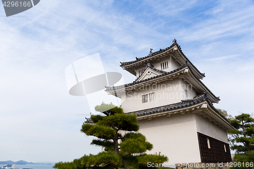 Image of Japanese castle in Marugame