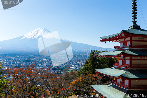 Image of Mountain Fuji and Chureito Pagoda 