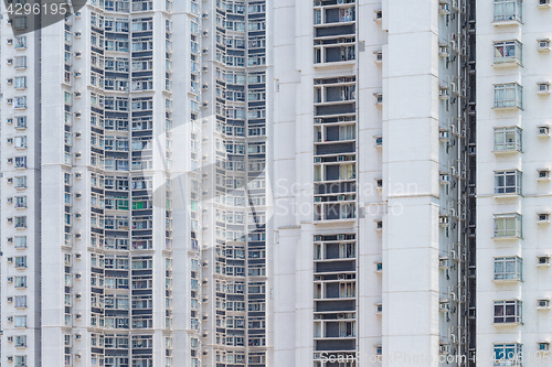 Image of Urban city building facade