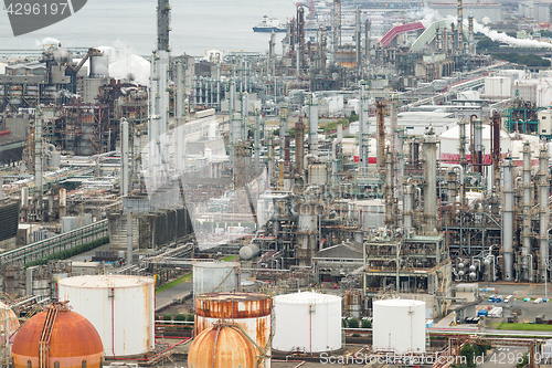 Image of Industrial factory in Yokkaichi city of Japan