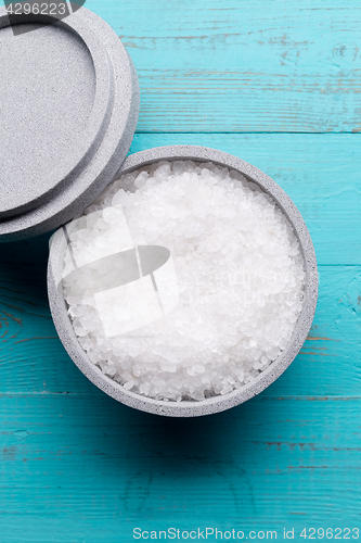 Image of Salt in stone bowl