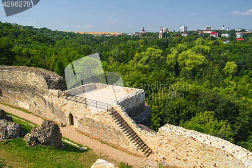 Image of The ruins of the ancient fortress near Suceava