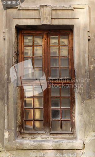 Image of vintage window of building