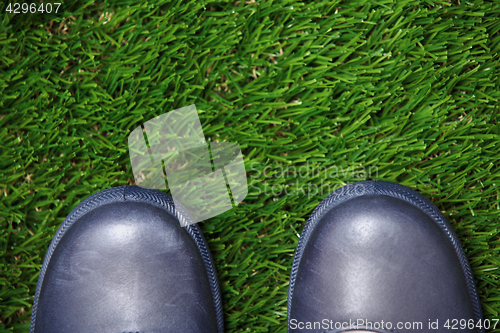 Image of Boots on grass