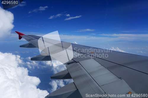 Image of View from plane over the wing