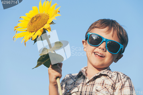 Image of portrait of a beautiful young boy