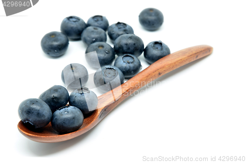 Image of Tasty blueberries isolated