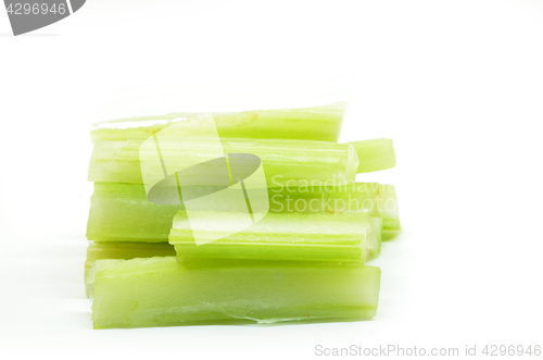 Image of Cutting fresh bunch of celery 