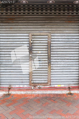 Image of Locked Shop Door