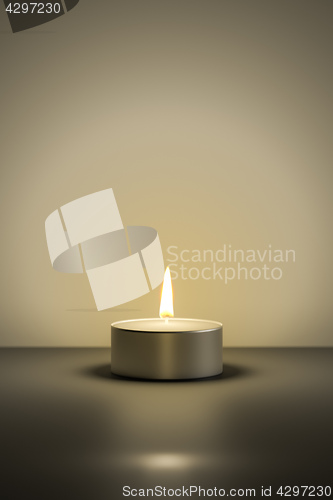 Image of typical tealight with space for your content