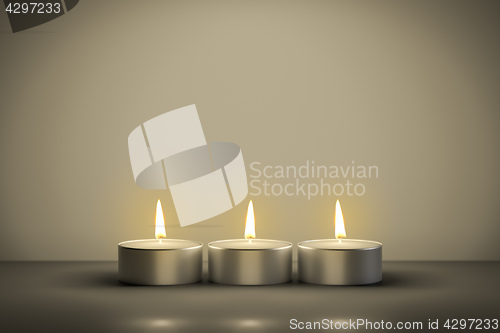 Image of typical tealights with space for your content