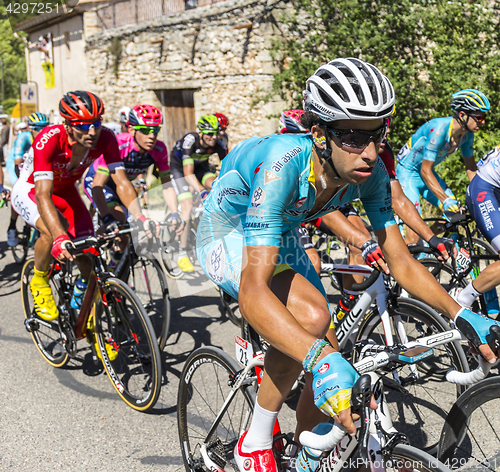 Image of The Cyclist Fabio Aru on Mont Ventoux - Tour de France 2016
