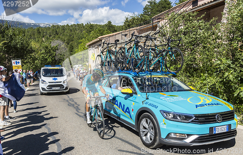 Image of Astana Teamwork on Mont Ventoux - Tour de France 2016