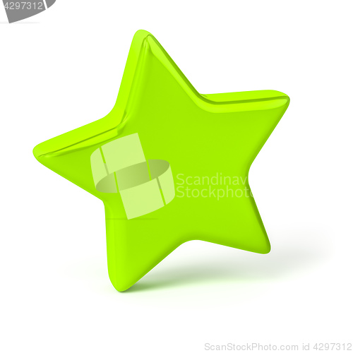 Image of stylish green star