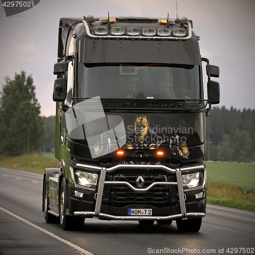 Image of Renault Trucks T Ghostrider on Dark Road