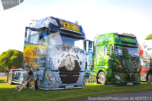 Image of DAF Super Trucks Vader and Alien of Tom Tech