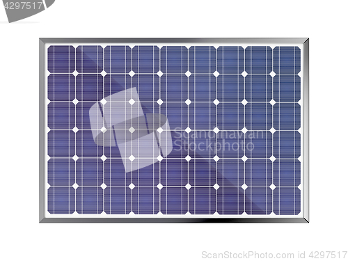 Image of Solar panel on white