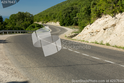 Image of Road in green mountains