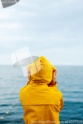 Image of Anonymous girl on waterfront