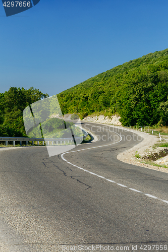 Image of Road in green mountains