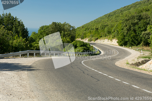 Image of Road in green mountains