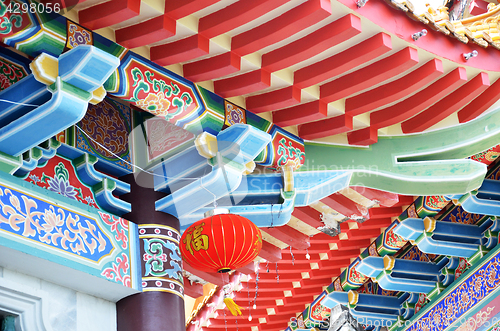 Image of Beautiful roof of chinese temple, Kek Lok Si temple Penang