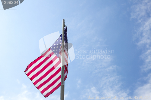 Image of Flag of United States on a flagpole