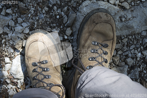 Image of Brown hiking shoes