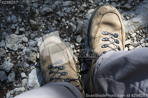 Image of Brown hiking shoes