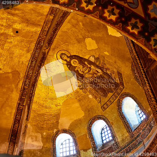 Image of The interior of Hagia Sophia, Ayasofya, Istanbul, Turkey.