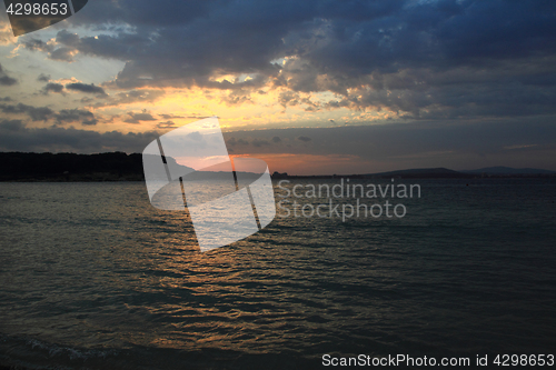 Image of bulgarian sea sunset