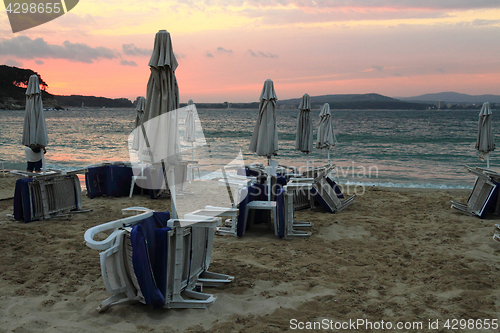 Image of bulgarian sea sunset