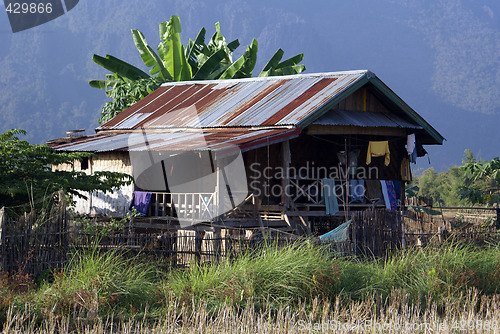 Image of House in village, North Laos