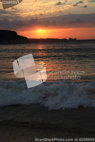 Image of bulgarian sea sunset
