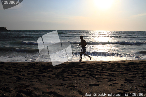 Image of bulgarian sea sunset