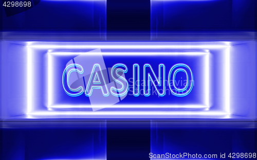 Image of neon sign of casino