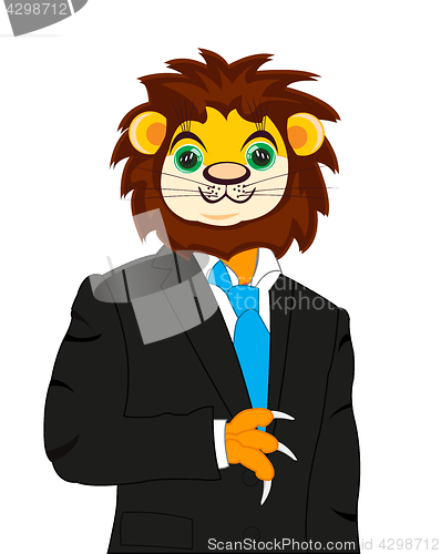 Image of Lion in suit