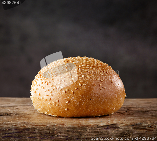 Image of freshly baked bread bun