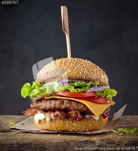 Image of fresh tasty burger 