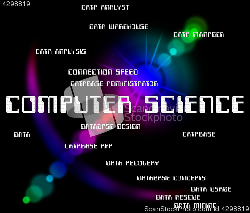 Image of Computer Science Indicates Information Technology And Biology