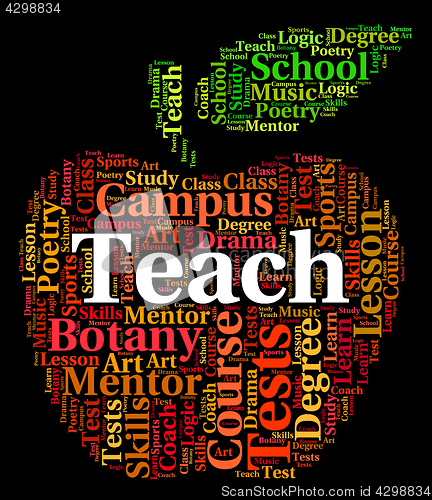 Image of Teach Word Indicates Give Lessons And Coach