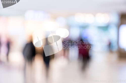 Image of Blur background in shopping mall