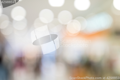 Image of Blur background of shopping plaza 