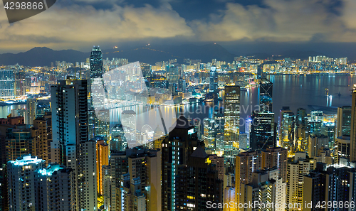 Image of Hong Kong skyline night
