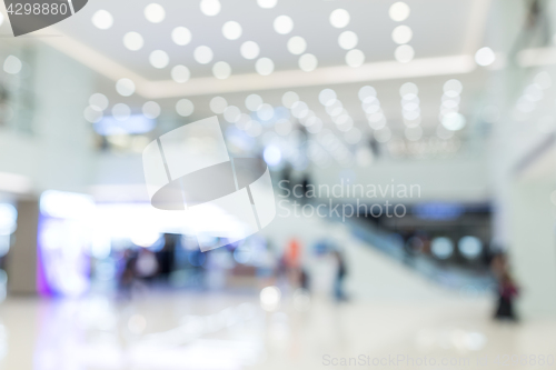 Image of Blurred shopping mall background