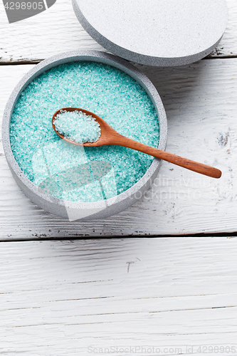 Image of Picture of blue bath salt