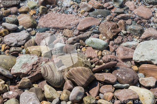 Image of Colorful wet stones